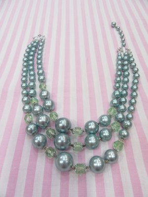 画像3: Beads Necklace&Earring Green