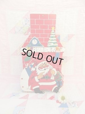 画像1: Santa Claus Wooden Wall Pocket