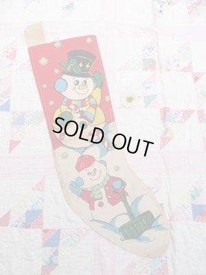 画像1: Christmas Stockings Snowman