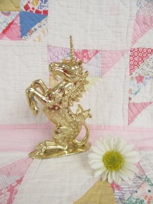 画像1: Unicorn Pierced Holder Gold