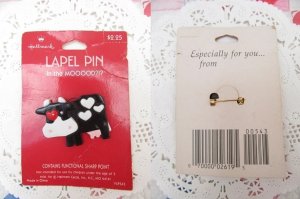 画像2: Valentine Cow Pin's