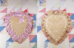 画像2: Heart Mini Cushion Lavender