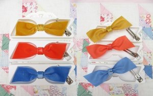 画像2: Velvet Hair Bow Clip B