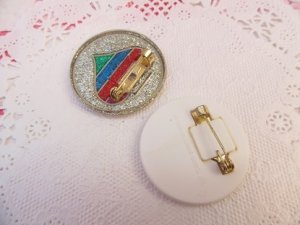 画像3: Glitter Rainbow Heart Pins Set