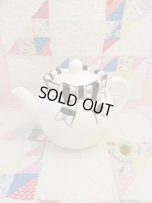 画像1: Black Bow Tea Pot