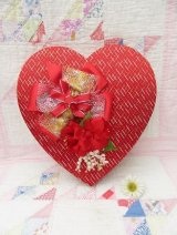 Cloth Flower Valentine Candy Box
