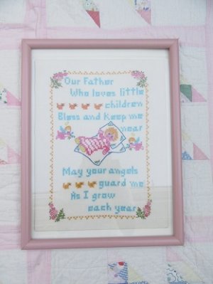 画像1: Baby Prayer Sampler Pink