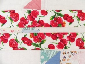 画像2: Cherry&Strawberry Fabric Ribbon
