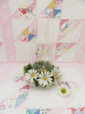 画像1: Daisy Glass Candle Holder