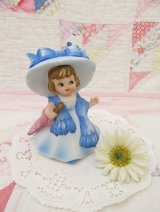 Little Lady Figurine Umbrella Blue