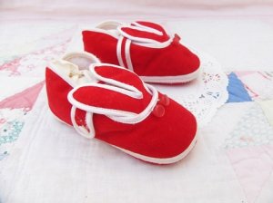 画像5: Baby Shoes Red Bunny
