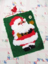 Latch Hook Santa Green