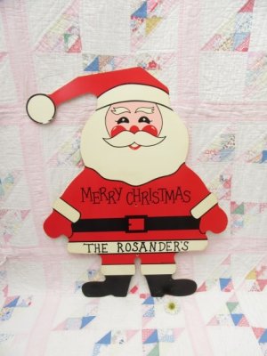 画像1: Santa Plastic Sign