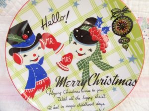 画像4: Old Style Snowman Plate