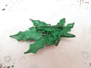 画像3: Christmas Holly Brooch