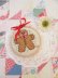 画像1: Embroidered Ginger Bread Ornament (1)