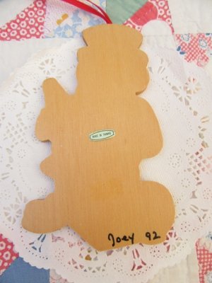 画像3: Wood Snowman Plate Ornament