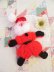 画像1: Googly Eyes Yarn Santa Ornament (1)