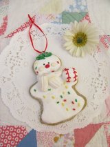 Baseball Snowman Ornament