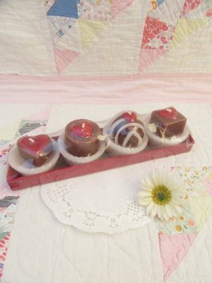 画像1: Valentine Petit Cake Candle Set
