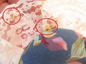 画像5: Cloth Flower Print Heart Fream