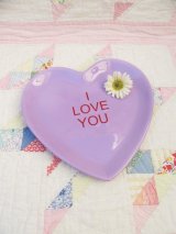 I Love You Heart Plate Ceramic