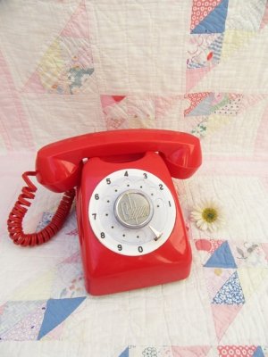 画像1: Toy Telephone Red