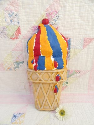 画像1: Colorful Ice Cream Wall Hanging