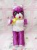 画像1: Genie Toy Bear Purple×White (1)