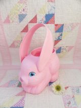 1995 Bunny Blow Mold Bucket Pink B