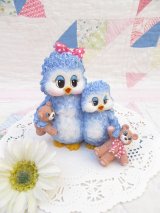 Mama&Baby Blue Bird Figurine
