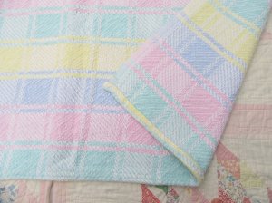 画像4: Pastel Check Cotton Blanket 