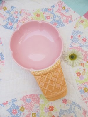 画像1: Ice Cream Bowl Pink L