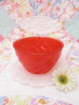 Sue Bee Honey Swirl Bowl Red