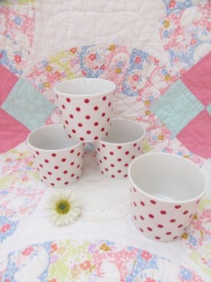 画像1: Polka Dot Ice Cream Cup