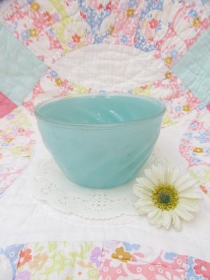 画像1: Sue Bee Honey Swirl Bowl Pink Blue