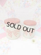 Gingham Bow Canister 2p Set