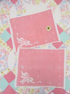 画像1: Dot＆Bow Place Mat Pink