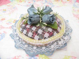 画像4: Blue Rose&Lace Potpourri Hanging