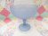 画像2: Large Compote Frosted Glass Blue