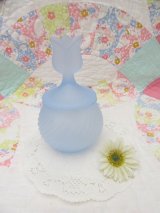 Tulip Frosted Jar Blue B