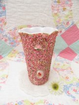 Florida Shell Flower Vase Pink