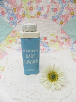 画像1: MENMEN Baby Powder Can Blue S