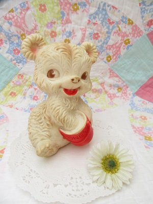 画像1: Honey Pot Bear Rubber Doll