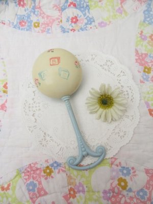 画像1: Ball Rattle Blue×White