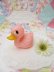 画像1: Pink Duck Rattle (1)