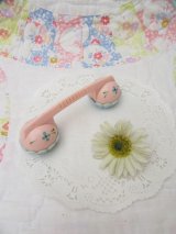 Telephone Rattle Pink×Blue