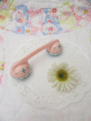 画像1: Telephone Rattle Pink×Blue