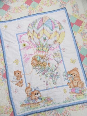 画像1: Balloon Baby Animal Quilt Ltbl