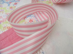 画像5: Vinyl Ribbon Stripe Pink×White